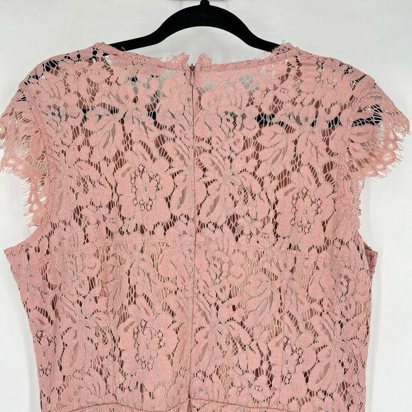 NWT Miusol Women's‎ Retro Floral Lace Evening Cocktail Mini Dress Size XL Pink - Picture 9 of 12